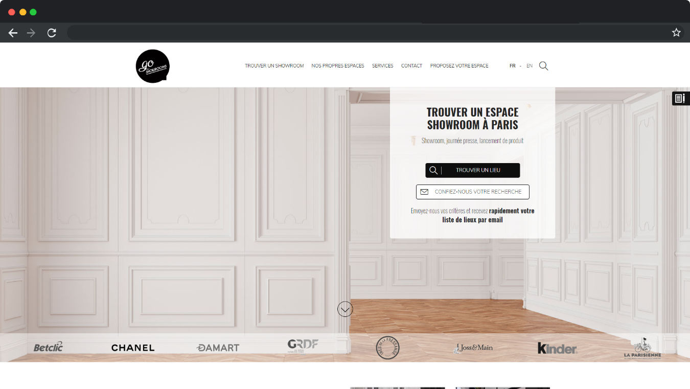 Go showrooms by Coccinet
