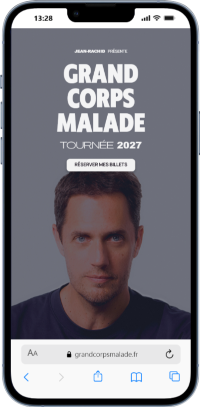 version desktop du site grand corps malade